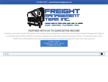 Tablet Screenshot of freightmanagementteam.com